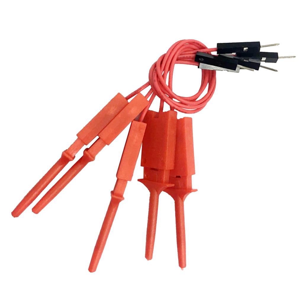 25 Pieces High Quality Test Test Hook Clip Test Probe For Logic Analyzer-Red 