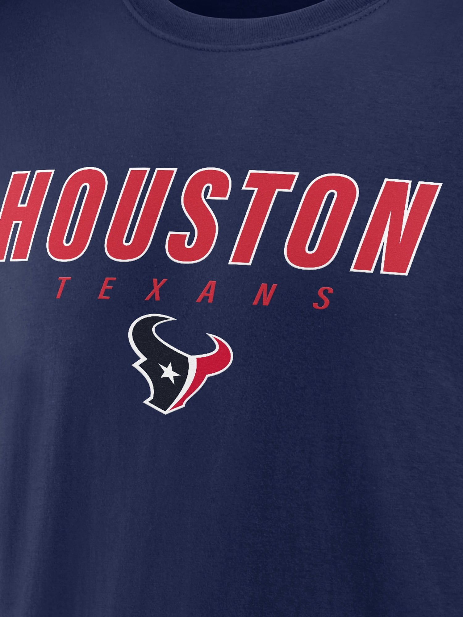 NFL Houston Texans Men's Cotton Navy Short Sleeve T-Shirt