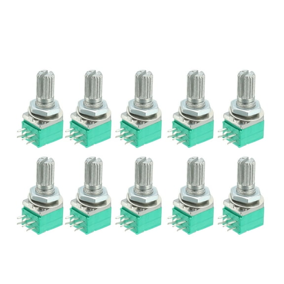 RK097G 50K Ohm Variable Resistors Dual Carbon Film Potentiometer 10pcs