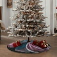 thumbnail image 4 of Fotbe Blue Lipped Pit Viper And Three Pink Roses Pattern Christmas Tree Skirt, Tree Skirts Plush Christmas Decorations, Christmas Tree Skirts Xmas Decorations Holiday Party Decor-30", 4 of 6