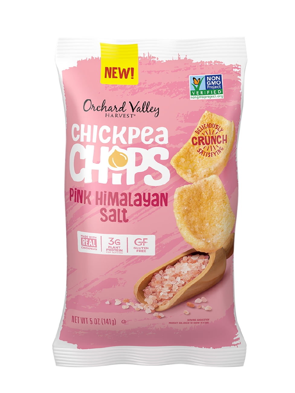 Orchard Valley Harvest Pink Himalayan Sea Salt Chickpea Chips, 5 oz