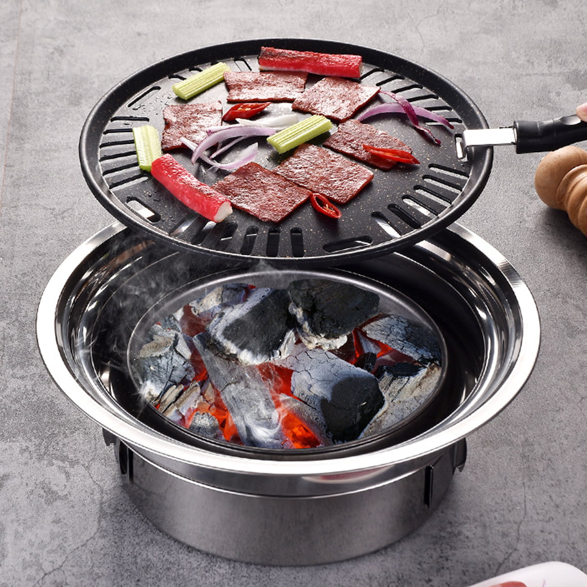10 Big K Disposable Instant Light BBQ Charcoal Grill Home Outdoor Picnic Camping 