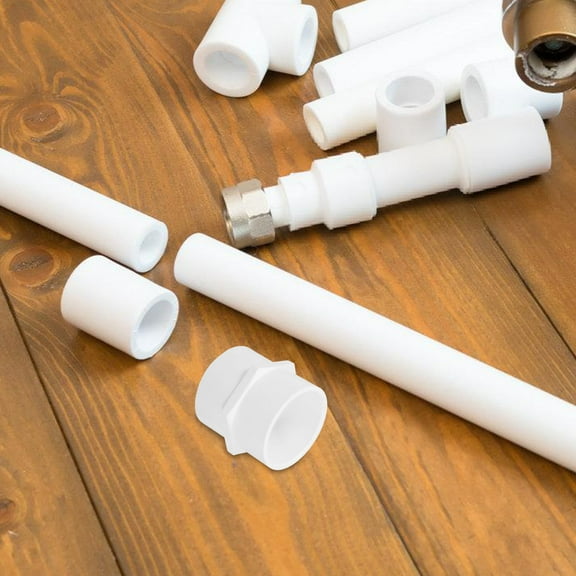 WEUVEB 2Pcs PVC Pipe Coupling White Female Threaded Adapter for Water Line and Hose Connection
