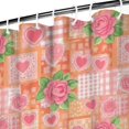 thumbnail image 3 of Pioneer Flower Floral Print Pattern Shower Curtain 84"x72", Bathroom Decorative Shower Curtain Set with 12 Hooks, Waterproof Washable, 3 of 6