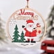 thumbnail image 5 of Christmas Wooden Hanging Pendant Cartoon Santa Claus Snowman Elk Xmas Tree Drop Ornament Merry Christmas Party Home Decor, 5 of 5