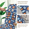thumbnail image 5 of Yayeee 4 Pack Dining Chair Covers Stretch Parson Chairs Slipcovers Seat Protector, Modern Color Circle, 5 of 6