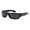 Black, variant on LOCS Rectangular Gangster Black Shades Mens Designer Sunglasses Cholo Dark Lens