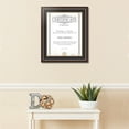 thumbnail image 2 of ArtToFrames 12x16" Diploma Frame - Framed in Mahogany and Gold Slope Frame with Black and Gold Mats, Comes with 060 Plexi Glass and a wire hanging set for Wall Hanging (Diploma-4447-12x16), 2 of 5