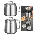 thumbnail image 5 of Large Capacity 304 Stainless Steel Oil Filter Pot Multipurpose Oil Filter Container Kitchen Oil Filter Stainless Steel Oil Filter For Kitchen Fryer (1.5L & 2L) 1pc High-quality, 5 of 8