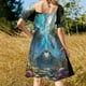 thumbnail image 5 of HAITÍ: Vestido de manga corta con estampado publicitario de viajes y turismo vintage, ropa de fiesta, vestidos de verano para mujer., 5 of 7