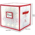 thumbnail image 3 of Plastic Christmas Ornament Storage Box 4 Tray Customizable Divider Dust-Proof, 3 of 7