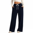 thumbnail image 4 of XINXIAOO Unisex Boys Girls Sweatpants Active Fit Elastic Waist Jogger Sweatpants with Pockets Girls Athletic Pants Navy Sweat Pants Boys Pants Size 7-8 Years, 4 of 4