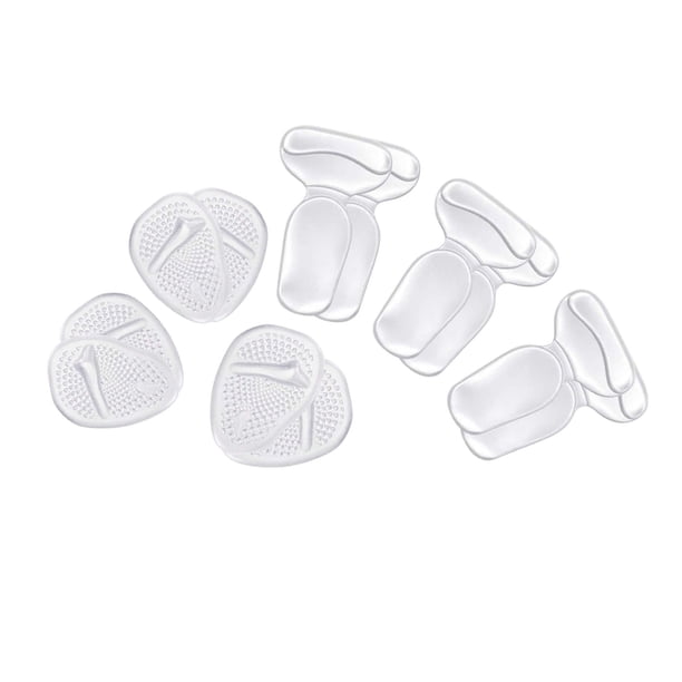 Plantillas de silicona para zapatos, almohadillas para el talón del antepié, almohadillas de silicona para el talón del antepié, almohadilla para el pie del talón, rendimiento lleno de energía