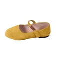 thumbnail image 2 of YOUYEDIAN Womens Mary Jane Shoes Slip on Dressy Flats Shoes for Women 2026 Comfort Non-Slip Flats for Formal School Walking (Yellow), 2 of 8