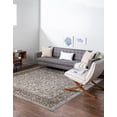 Rugs.com Yasmin Collection Rug – 8 Ft Square Gray Medium Rug Perfect ...