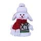 thumbnail image 2 of Lindo muñeco de nieve navideño sentado, figura decorativa para escaparate., 2 of 6