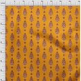 thumbnail image 3 of oneOone Viscose Chiffon Fabric Leaves & Paisley Block Print Sewing Fabric BTY 42 Inch Wide, 3 of 4