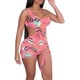thumbnail image 1 of 2026 Women's One Piece Swimsuit Graffiti Skirt Set Waist Cut Swimsuit Wrap Skirt Sexy Swim Cover Ups, 1 of 4
