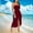 Wine, variant on Womens Sleeveless Midi Dresses Party Solid Color Slip Dress Evening Gown Summer Casual,Pleated V-Neck Dress for Junior Tank