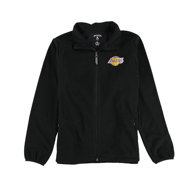 Antigua Womens Los Angeles Lakers Fleece Jacket black L