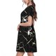 thumbnail image 2 of Balery Spiders On The Web Vestidos sueltos de manga corta para mujer, vestidos de verano 2025, vestidos casuales de corte A con vuelo., 2 of 6