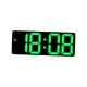 thumbnail image 1 of Reloj despertador digital LED de escritorio, 12/24 horas, para adolescentes, ideal para el aprendizaje, color verde., 1 of 9