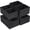 Black-6pcs, variant on Woven Storage Baskets Aqua Set of 4 Closet Shelf Dresser Organizer