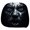A003- Clear (Horror Car Cover 1 Design), variant on Car Seat Headrest, Halloween Car Decorations, Horror Car Accessories, Creepy Halloween Decorations, 2-Pack 10X10 Inch Fiery Skull Printed Automotive Headrest Covers for Vehicle