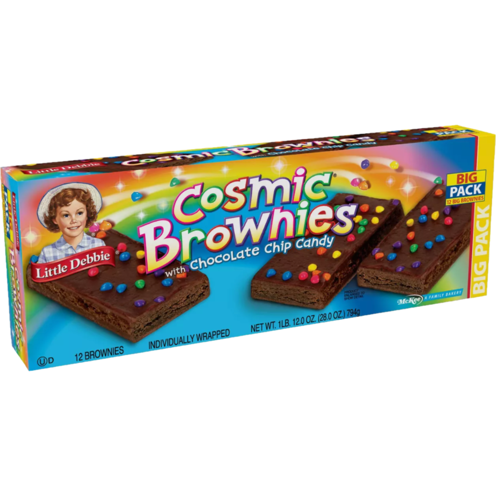 Little Debbie Big Pack Variety Bundle | One Big Pack Box Each of Oatmeal Crème Pies, Honey Buns, Swiss Rolls, Fudge Rounds, Cosmic Brownies and Nutty Buddy
