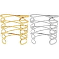 thumbnail image 1 of Miangastore Bangle Gold Open Design 2Pcs 2.4x1.9in, 1 of 9