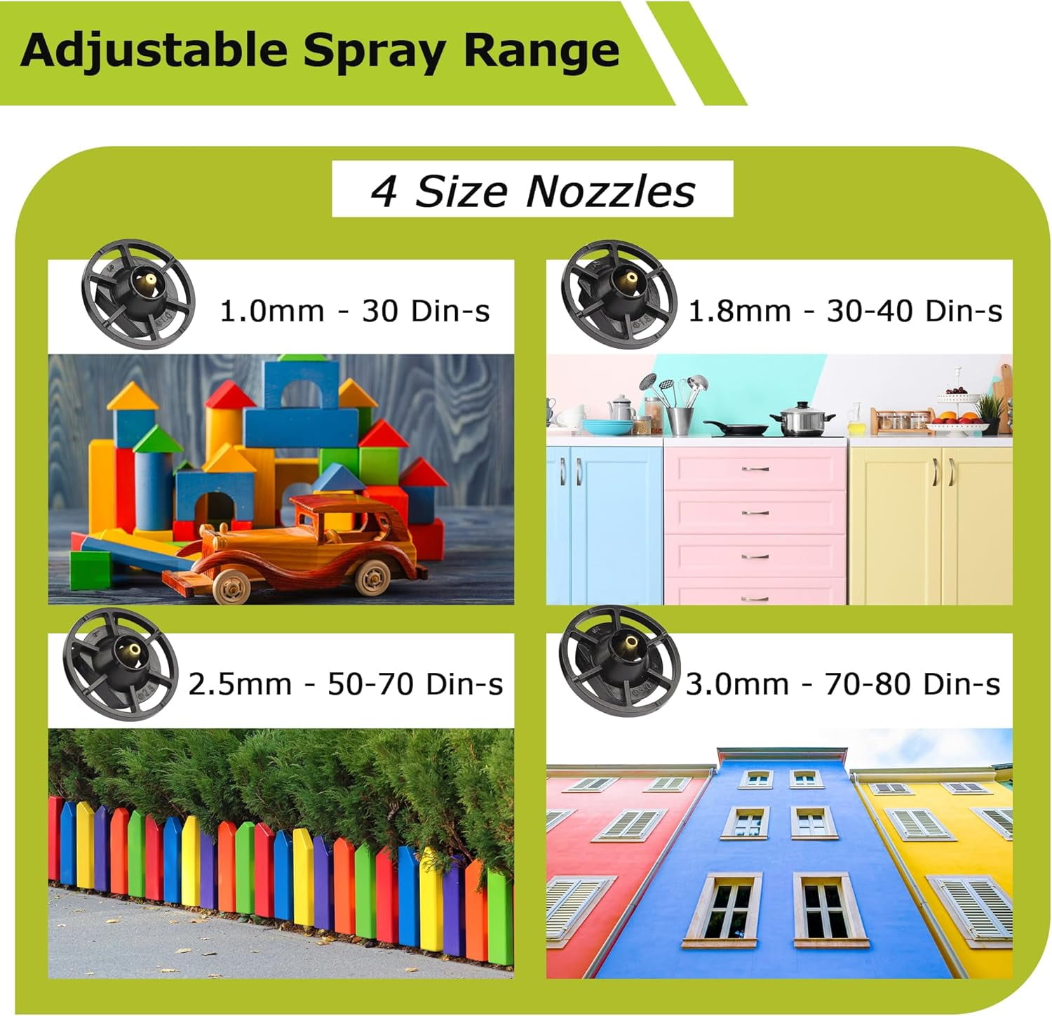 Paint Sprayer for Ryobi 18V Battery, HVLP Paint Spray Gun with a Brushless Motor and a Copper Nozzle, 200W Cordless Paint Sprayer for Home Interior and Exterior, House Painting - Battery Not Included