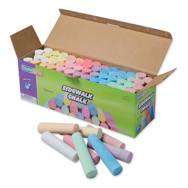 Pacon PACAC1752-2 Creativity Street Sidewalk Chalk, Assorted Colors - 52 Piece - 2 Each