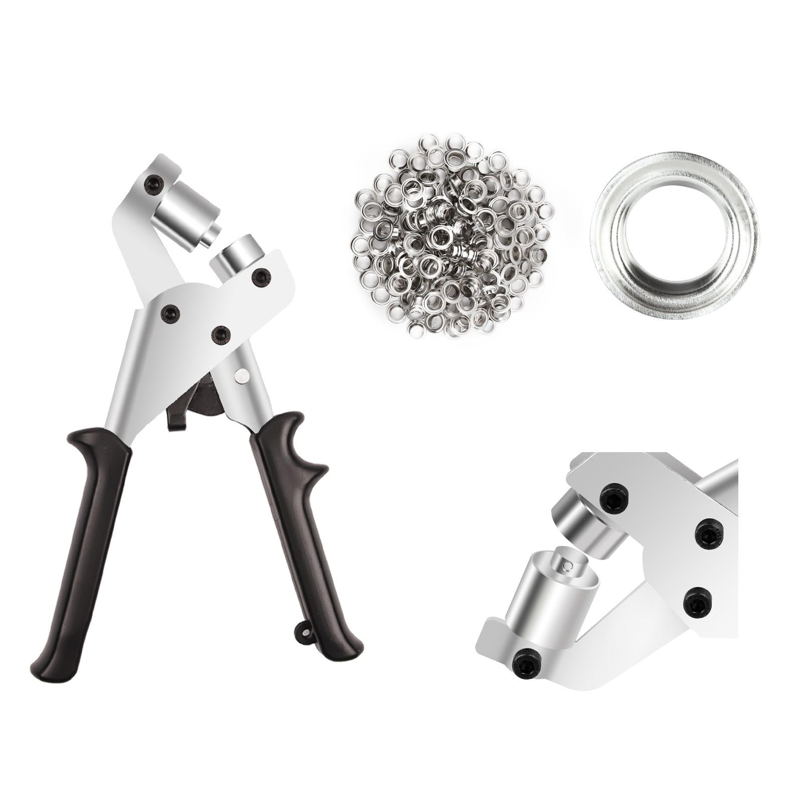 FVDPWYE 10mm Eyelet Grommet Plier Fabric Canvas Setter Stainless Steel Tool Kit Set with
