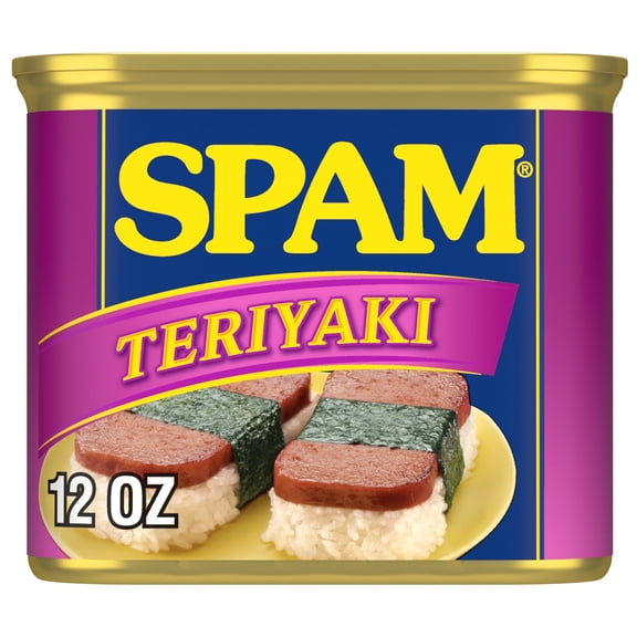 SPAM Teriyaki, Shelf-Stable Meat, 12 oz Aluminum Can