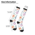 thumbnail image 2 of Rocae Colorful Seashells for Novelty Casual compression Socks For Women Men Contrast Color Stockings, 2 of 6