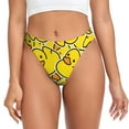 thumbnail image 1 of Fotbe Ducky Cartoon Animal Yellow Tanga Sin Costuras para Mujer con Estampado – Panties Invisibles, Transpirables y Cómodos para Uso Diario-X-Large, 1 of 6