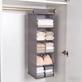 thumbnail image 4 of C Hanging Shelf Organizer For Closet Foldable Storage Rack With Multiple Compartment Kids Clothing And Baby Item Organization Unit, 4 of 7