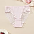 thumbnail image 2 of Arnsht Cheeky Underwear for Women Large Size High Waist Lace No Show Bikini Soft Breathable Thin Thong Seamless Panties Pink XXXXL, 2 of 4