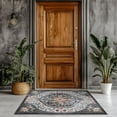 thumbnail image 2 of Area Rugs for Entryway x Lightweight Machine Washable Rug Vintage Area Rugs for Bedroom Neutral Bathroom Mat Indoor Carpet for Playroom Office Living Room(Grey xft), 2 of 7