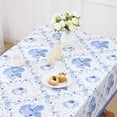 thumbnail image 3 of Spring Tablecloth 60x84 Inch, Floral and Flower Vine Table Cloth for Recatangle Table, Waterproof Hydrangea Table Cover Wrinkle Free for Patio, Picnic, Party Decor, 3 of 6