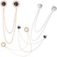 thumbnail image 3 of 4 pinzas delicadas para suéter, cadena para suéter, traje, cuello, decoración, pinzas para capa con cadena, 3 of 7