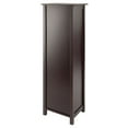 thumbnail image 6 of Winsome Wood Milan 4-Section Tall Storage Shelf, Narrow, Walnut Finish, 6 of 8