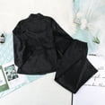 thumbnail image 2 of Eternatastic Women's Long Sleeve Satin Silk Pajama Set Belted Sleepwear Silky Pj Sets Nightwear Pjs Loungewear, 2 of 6