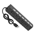 thumbnail image 4 of Concentrador USB 2.0 De 7 Puertos, Divisor De Concentrador USB 2.0, Plug And Play Para Teléfono Móvil Tablet PC YLSHRF 7 Port USB Hub, 4 of 8