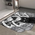 thumbnail image 2 of 1pc Black Cat with Wings Absorbent Non-Slip Bathroom Thickened Flannel Rug Decor,Soft,Quick Drying,Suitable For Indoor/outdoor Use,Bathrooms,Bedrooms,Kitchens,Terrace,Laundry Rooms,16"x24", 2 of 9