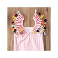 thumbnail image 4 of Aunavey Kids Toddler Baby Girl One Piece Swimsuit Beach Wear Striped Mermaid Tassels Swimwear Bathing Suits, 4 of 8