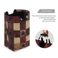 thumbnail image 3 of Yayeee Freestanding Laundry Hamper with Handle Collapsible Large Storage Basket for Clothes, Star Spangled Squares, 3 of 7