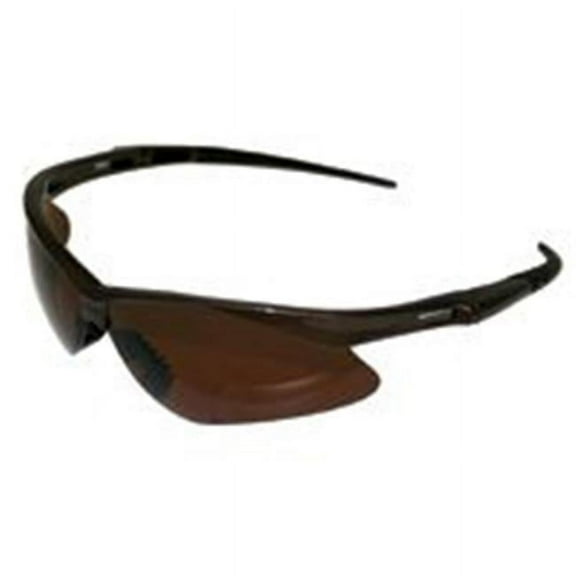 V30 Nemesis Polarized Safety Glasses, Brown, Polycarbonate Lens, Anti-Scratch, Brown Frame/Temples, Nylon