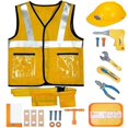 thumbnail image 2 of Kids Construction Worker Costume Set for Role Play Career Dress-Up Toy, 2 of 5