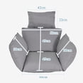 thumbnail image 1 of Cojín de asiento para silla colgante, reemplazo lavable, grueso, ocio, cesta colgante Fivean unisex, 1 of 2
